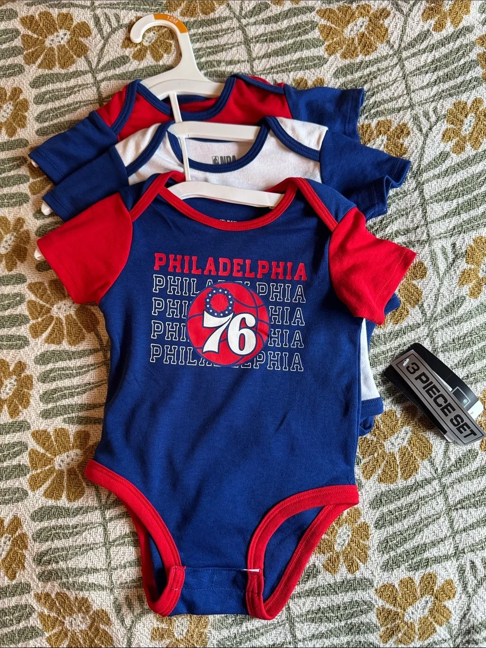 Philadelphia 76ers 3 pack Unisex 12 Months